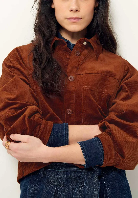 Half Price Denim Shirt Leone Corduroy Copper