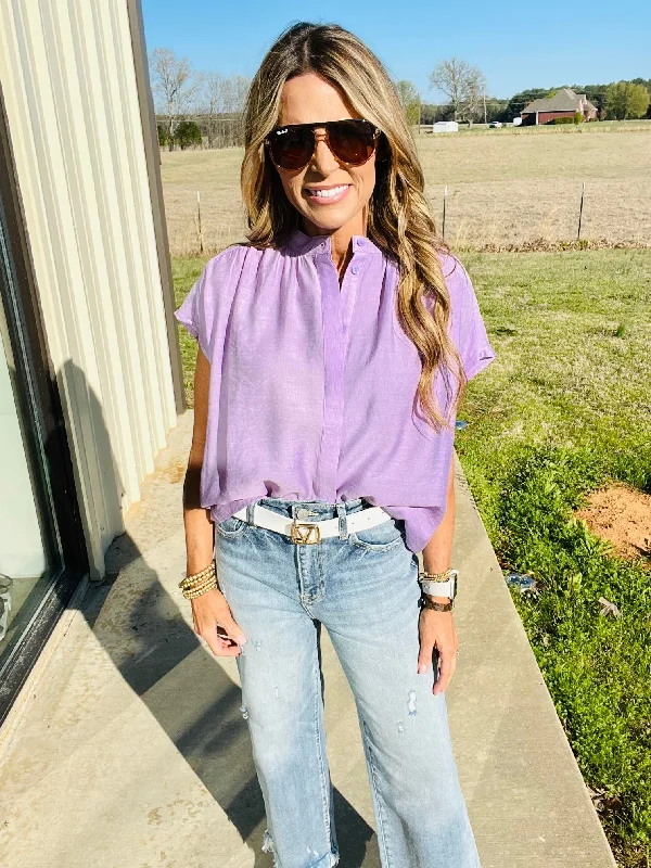 Weekend Offers That Amaze LUCKY LAVENDER TOP--RESTOCK ALERT