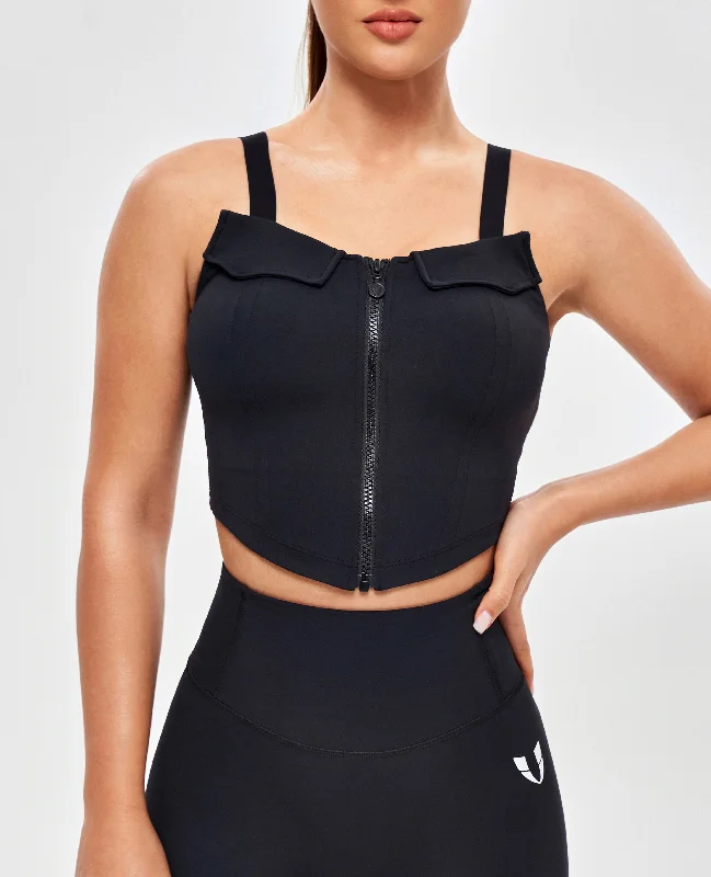 Weekend Savings Spectacle Padded Cargo Tank-Black