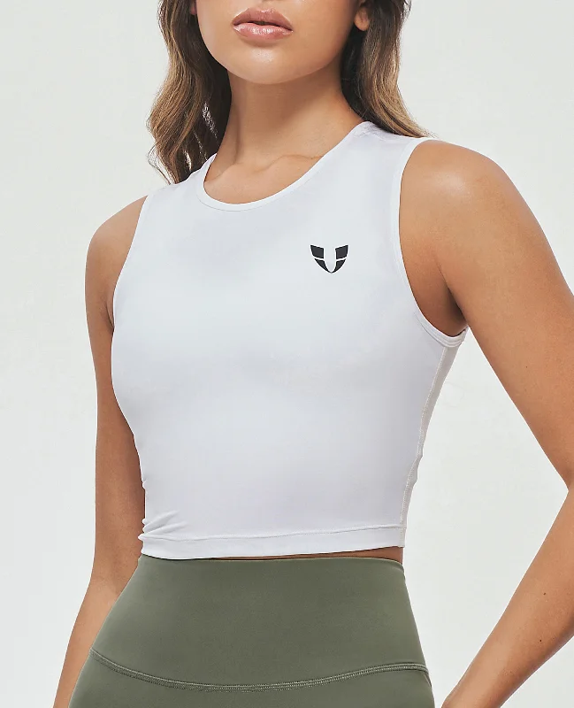 Weekend Specials Just for You Seamless Athletic Tank - White
