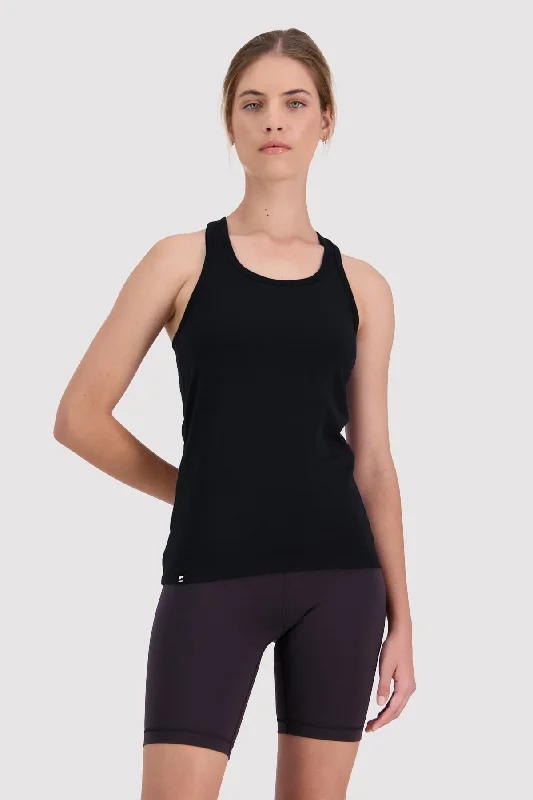 Savings Bonanza Icon Merino Tank - Black