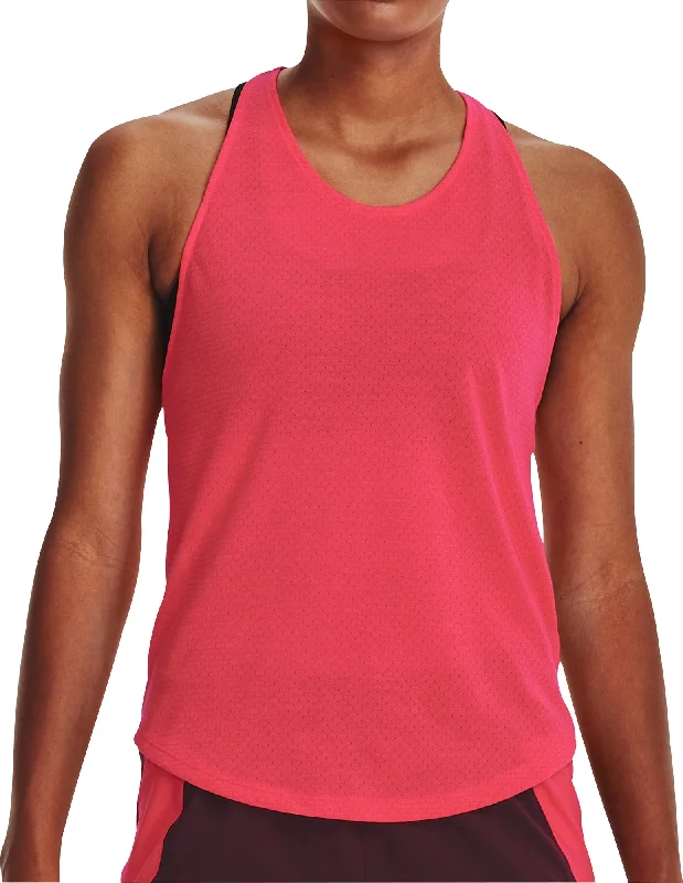 YEAR-End Sale Under Armour Streaker Womens Running Vest Tank Top - Pink