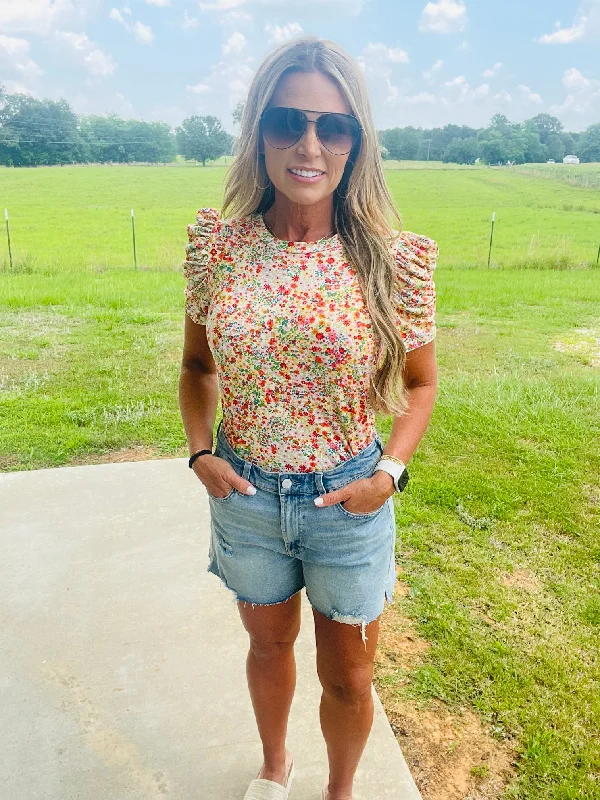 Special Offer FLORAL AFFAIR TOP--FLASH SALE*** FINAL SALE ***