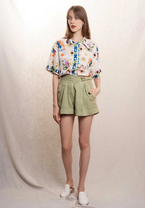Price Blitz Shorts Tobby 3eva47-v05104 Tilleul