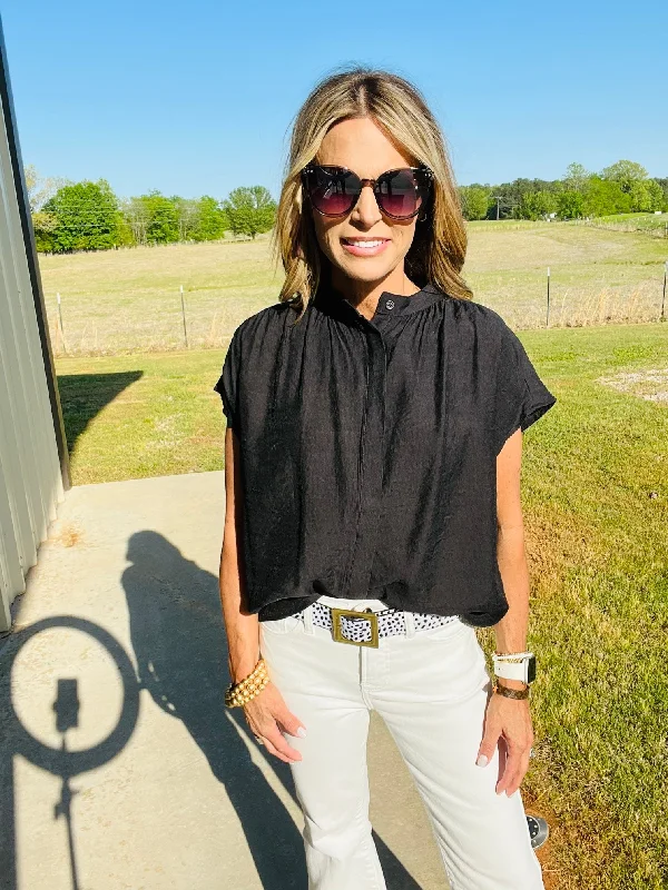 Weekend Offers That Delight PICKS OF PARADISE TOP- BLACK--RESTOCK ALERT