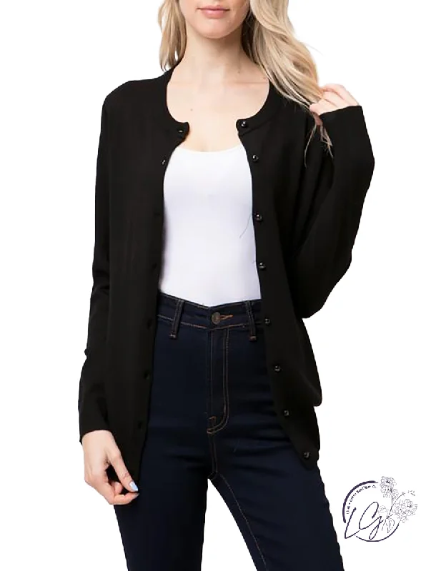 Weekend Savings Delight Think on it Cardigan in Black