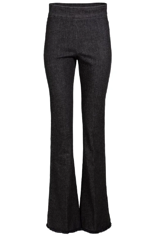 Exclusive Access Bellini Denim Fray Pant - Dark Grey