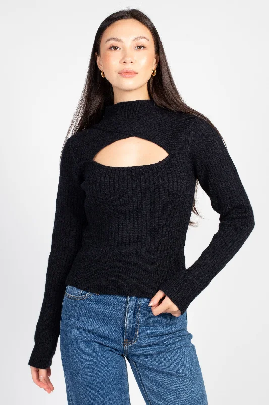 Unmissable Offer Mindy Cut Out Ribbed Sweater