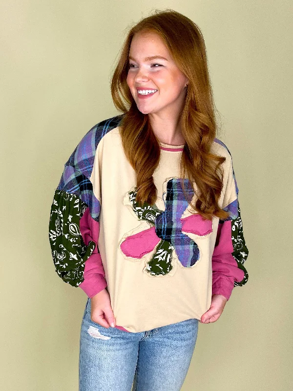 Stock Clearance Fresh as a Daisy Pullover