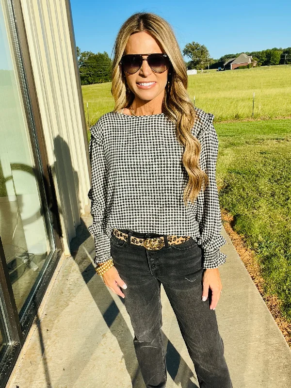 Unbeatable Prices BETTER CHECKERED TOP--FLASH SALE