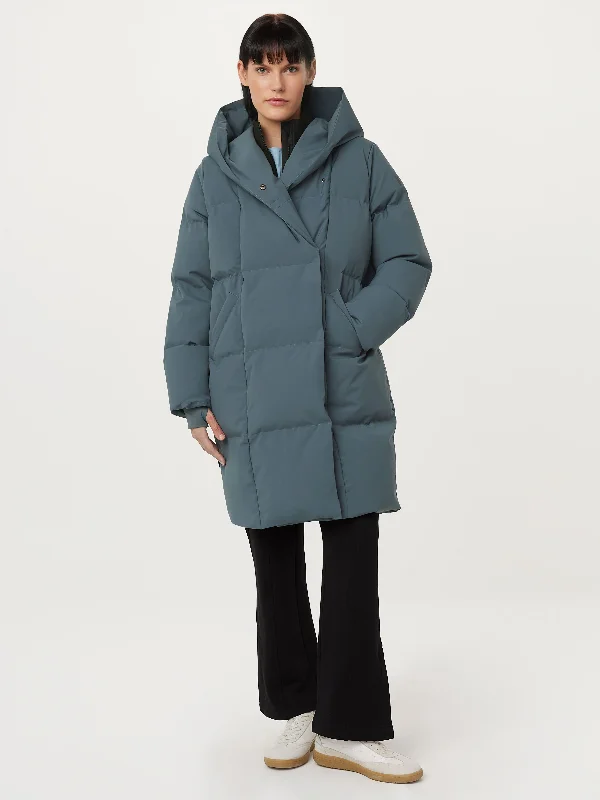 Can't Resist The Hygge Puffer Coat in Slate