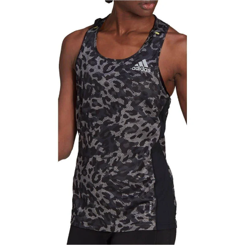 Reduced Prices adidas Fast Graphic Womens Running Vest Tank Top - Grey