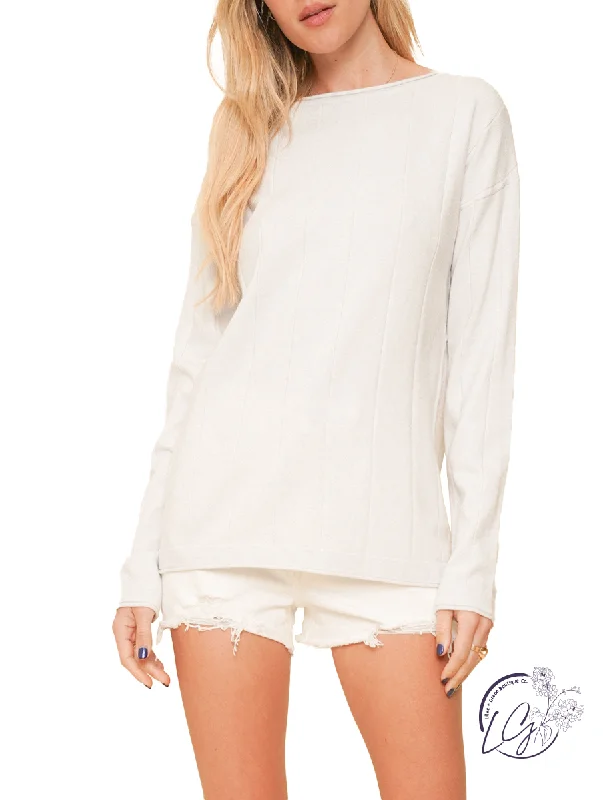 One-Day Only Late Nights Ribbed Soft Sweater