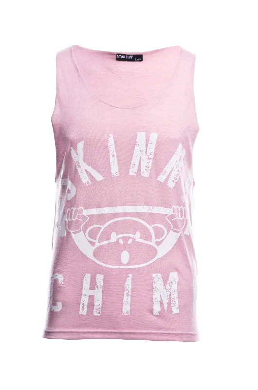 Super Deal Classic Raw Cut Unisex Gym Vest - Pale Pink