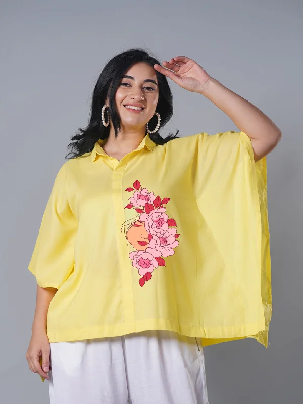 Lemon Kaftan Top - Mujer