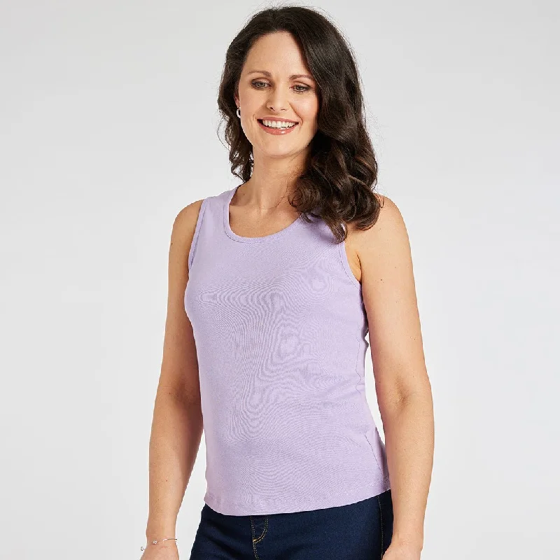 Limited Availability Ladies Essential Crew Vest Lavender
