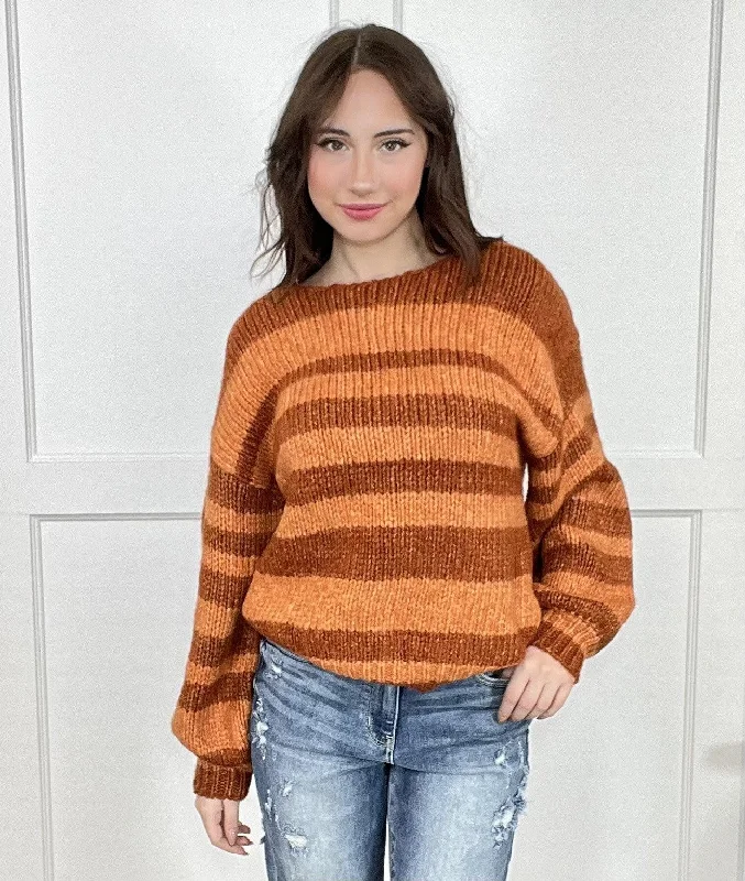 Amazing Deals Sunset Striped Sweater * Final Sale*
