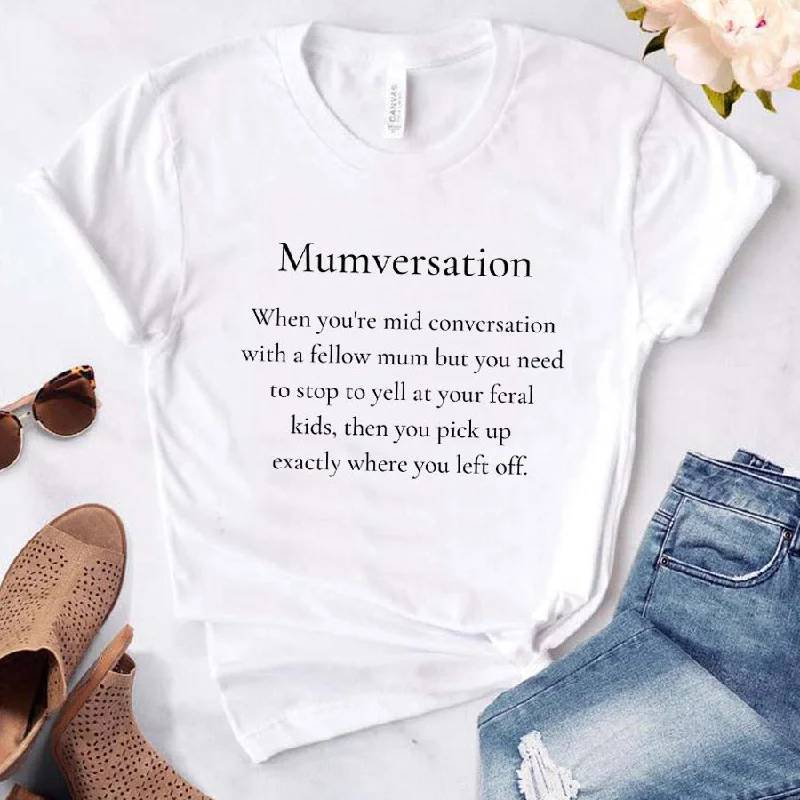Limited Time Mumversation White T-Shirt