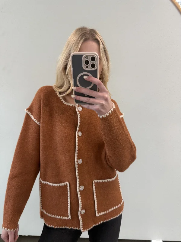 Weekend Bargains Just for You ELEANOR TRIM CARDIGAN