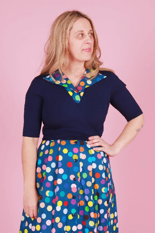 Weekend Deal Billie Ballet Wrap Star Gazer Navy