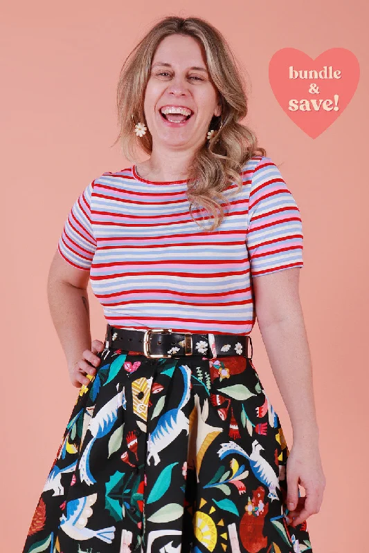 Online Deal Blair Top Raspberry Ripple Stripe