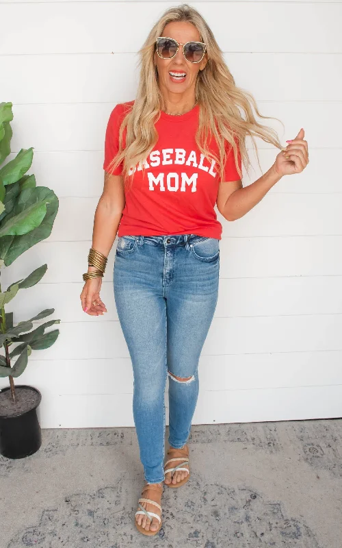 Steals and Deals Baseball Mom Graphic Tee** - Final Sale