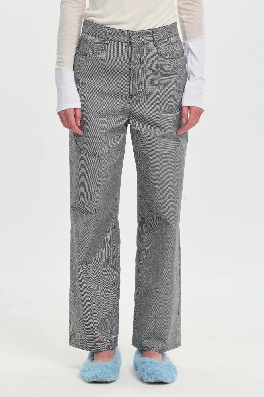 Take Advantage Grey denim cropped straight pants
