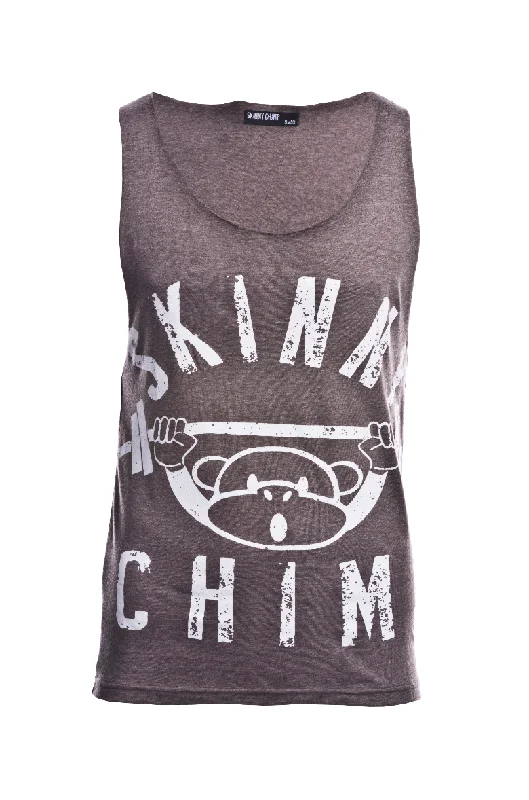 Exclusive Access Classic Raw Cut Unisex Gym Vest - Mocha