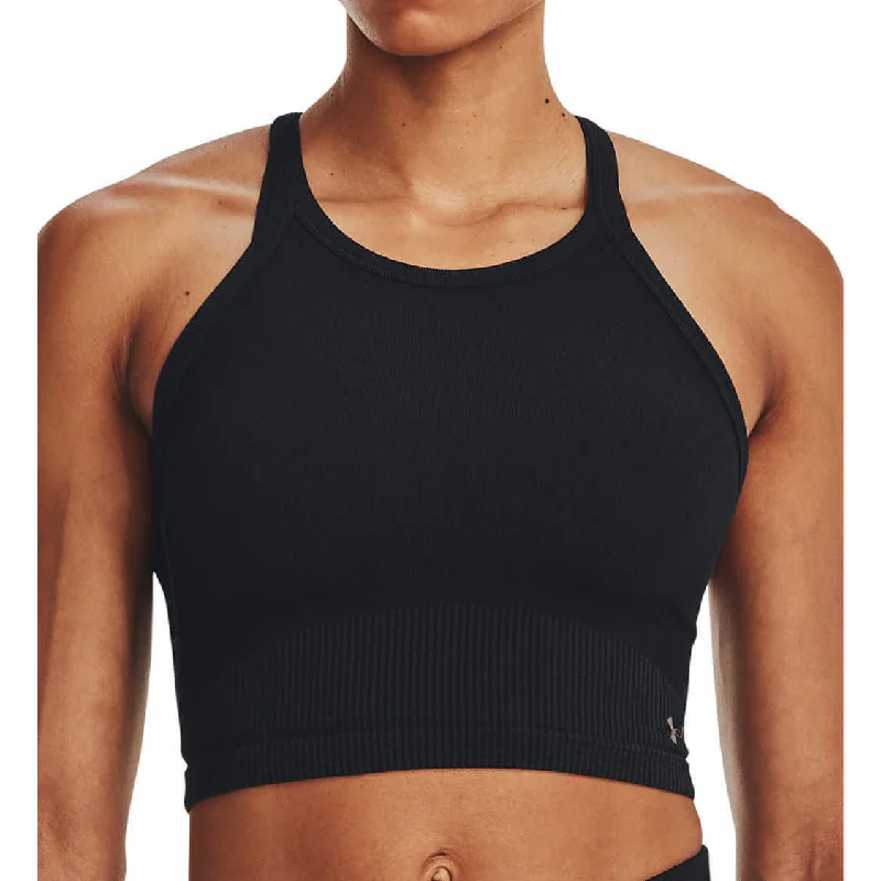 Weekend Specials You Can't Miss Under Armour Rush Seamless Womens Training Crop Top - Black