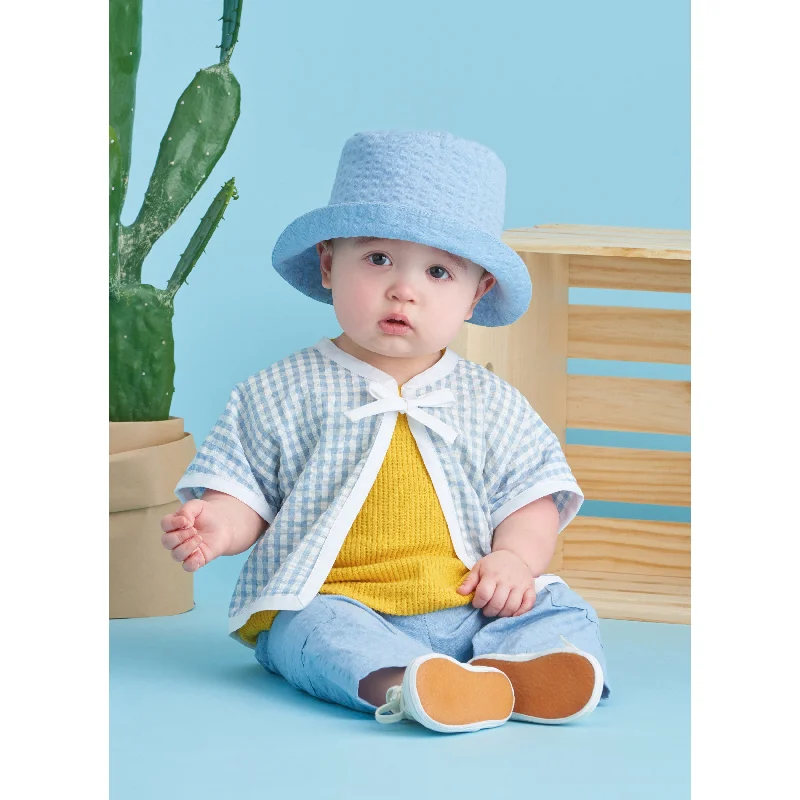 Simplicity Sewing Pattern 9616 Babies' T-Shirts, Jacket, Pants and Hat