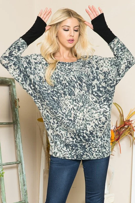 Sale Event Ultra Soft Dolman Thumbhole Sweater