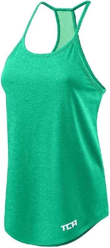 Huge Discounts TCA Switch Up Reversible Womens Running Vest Tank Top - Green