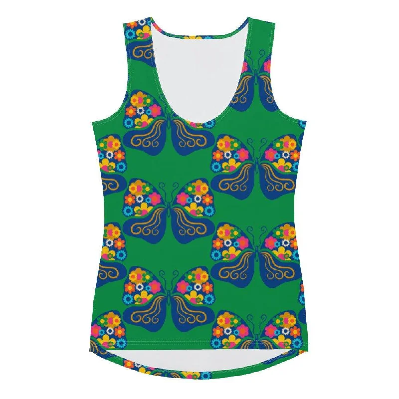 Weekend Specials to Enjoy FAB FLOVERYFLY green - Tank Top