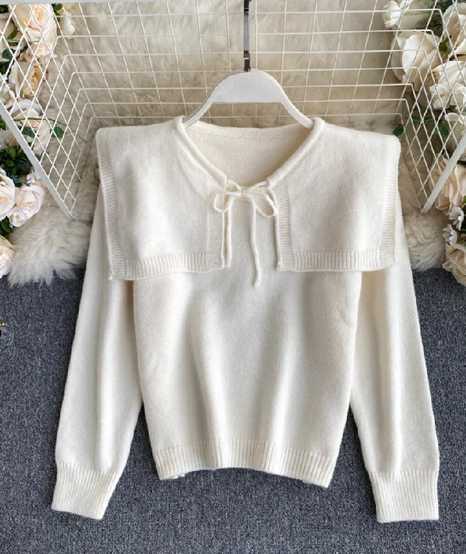Quick Sale Uniquely designed lapel sweater  088