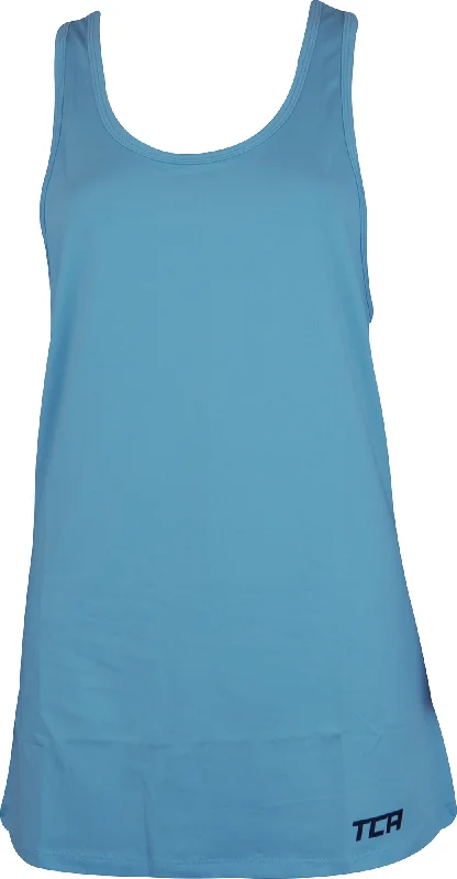 Holiday Sale TCA Tech Racerback Womens Running Vest Tank Top - Blue