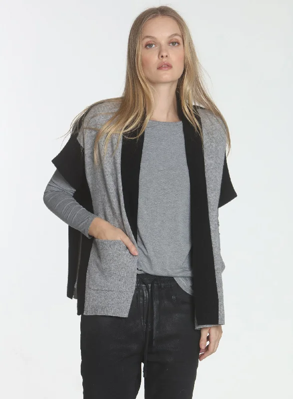 Weekend Deals That Sparkle Kaia Sleeveless Cardigan - Fog