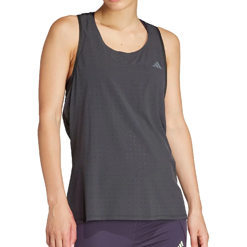 Massive Deals adidas Adizero Womens Running Vest Tank Top - Black