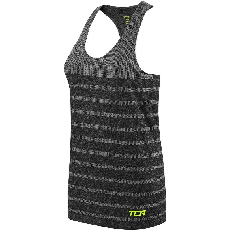 Price Blitz TCA QuickDry SuperKnit Womens Running Vest Tank Top - Grey