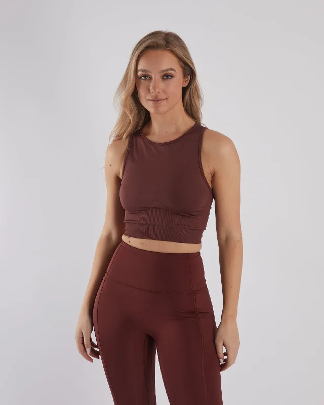 Can't Beat Abigail Vest Auburn Rust