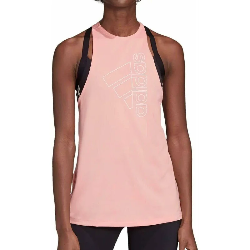 New Markdowns adidas Badge Of Sport Womens Training Vest Tank Top - Pink