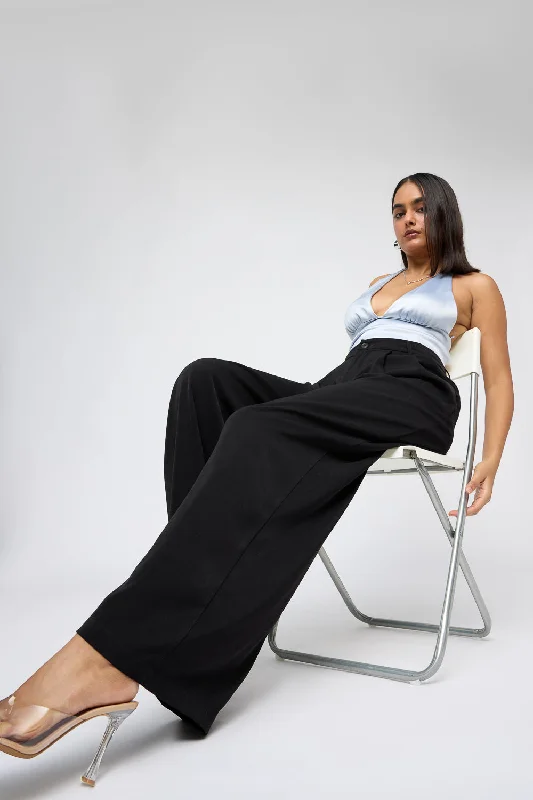 Weekend Offers That Sizzle Noir Super Flared Korean Pants