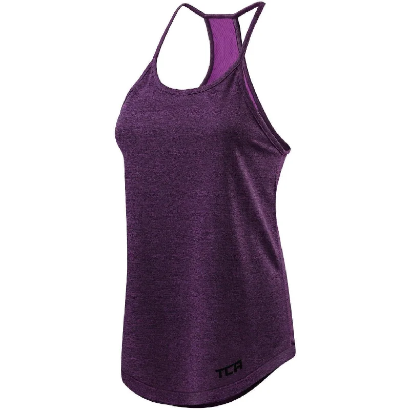 Weekend Savings Sensation TCA Switch Up Reversible Womens Running Vest Tank Top - Purple Weekend Savings Sensation TCA Switch Up Reversible Womens Running Vest Tank Top - Purple