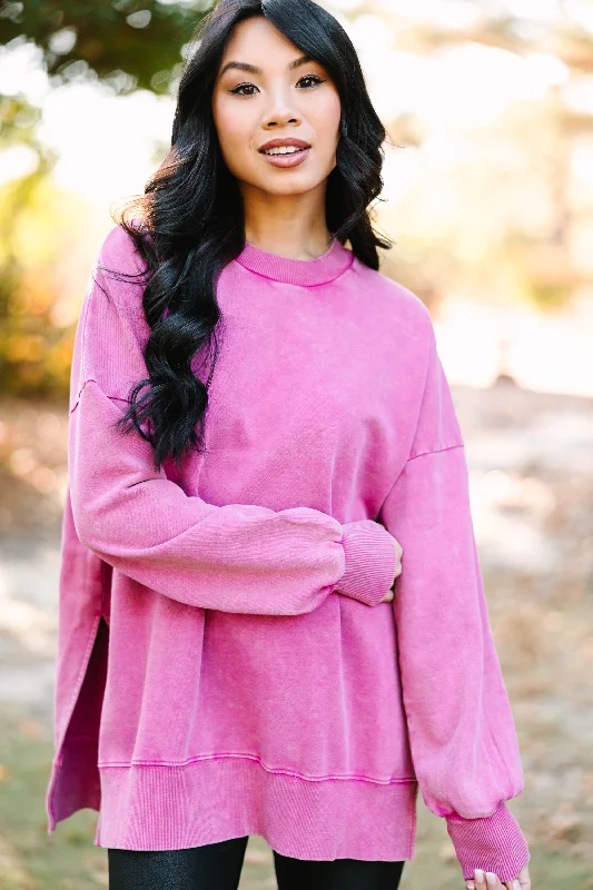 Best Deals The Slouchy Magenta Purple Pullover