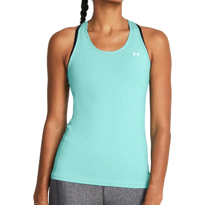 Deal of the Day Under Armour HeatGear Racer Womens Training Vest Tank Top - Green