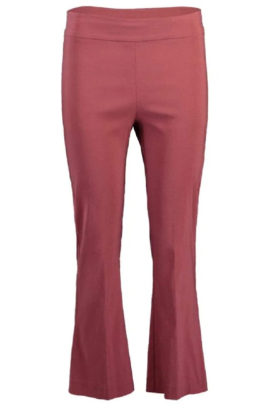Year-End Sale Leo Crop Flare Pant - Sangria