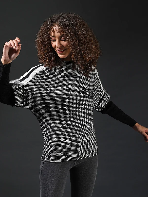 Weekend Specials to Love Campus Sutra Women Self Design Stylish Casual Sweaters