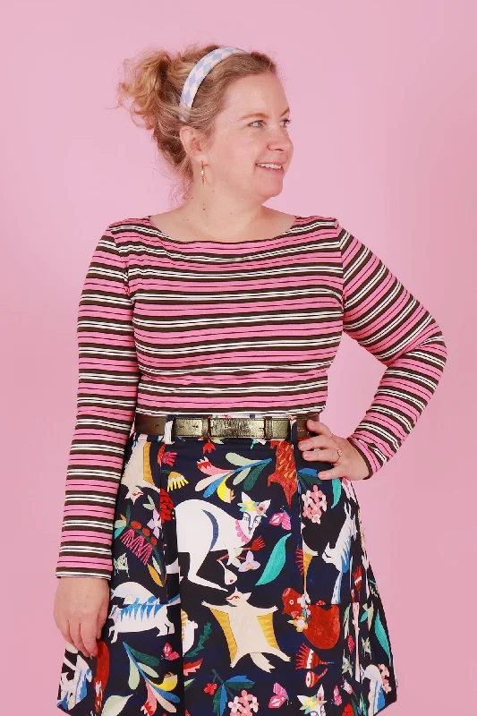 Weekend Deals That Spark Blair Boat Neck Jolly Rancher Stripe