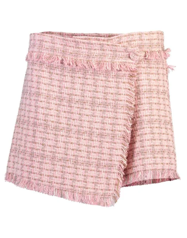 Hot Deal Pink Tweed Shorts