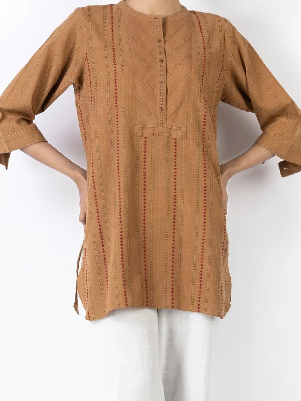 Act Now Brown Tunic - ALCR-LK-1031