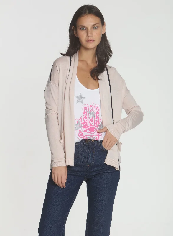 Weekend Discounts to Relish Brooklyn Drape Cardigan - Blush